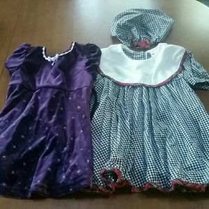 Set of 2 little girls' dresses-size 3T
